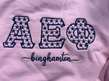 Load image into Gallery viewer, Custom Embroidered Sorority Star Design Crewneck
