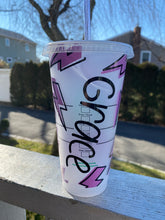 Load image into Gallery viewer, Lightning Straw Tumblers
